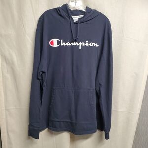 Champion Men's Dark Blue Hoodie